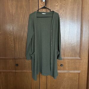 Maurices Forest Green Knit Cardigan